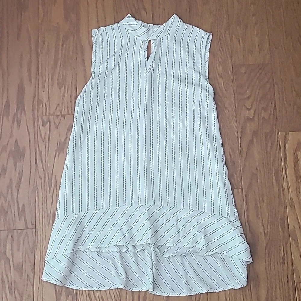 Chico's Dashed Striped Choker Tunic sz XL or 3 Chico’s